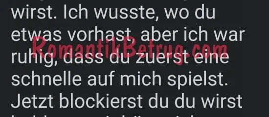 Erpressung durch intime Bilder - Chatnachricht eines Betrügers